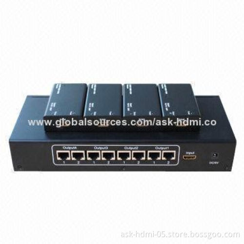 HDMI Over Cat5 Splitter (1 x 4) with 5V DC/2A Power Supply